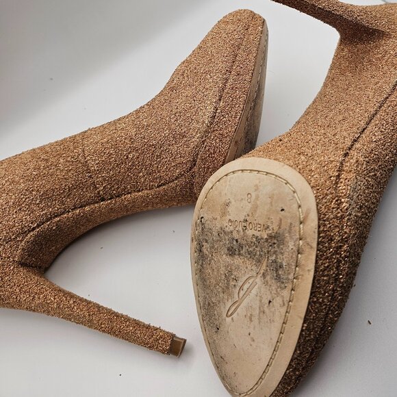 Brian Atwood Glitter Heels – 5.5" Stiletto, Size 8 - Picture 6 of 8